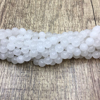 8 mm White Jade Bead | Bellaire Wholesale
