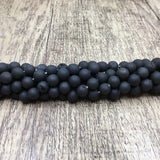 6mm Black Druzy Beads | Bellaire Wholesale