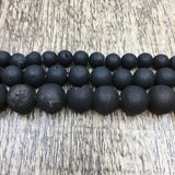 6mm Black Druzy Beads | Bellaire Wholesale