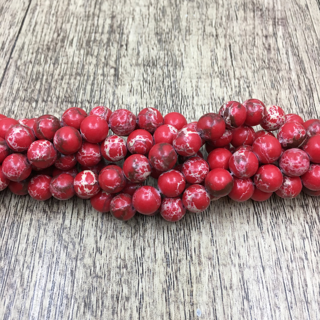 6mm Imperial Sediment Red Bead | Bellaire Wholesale