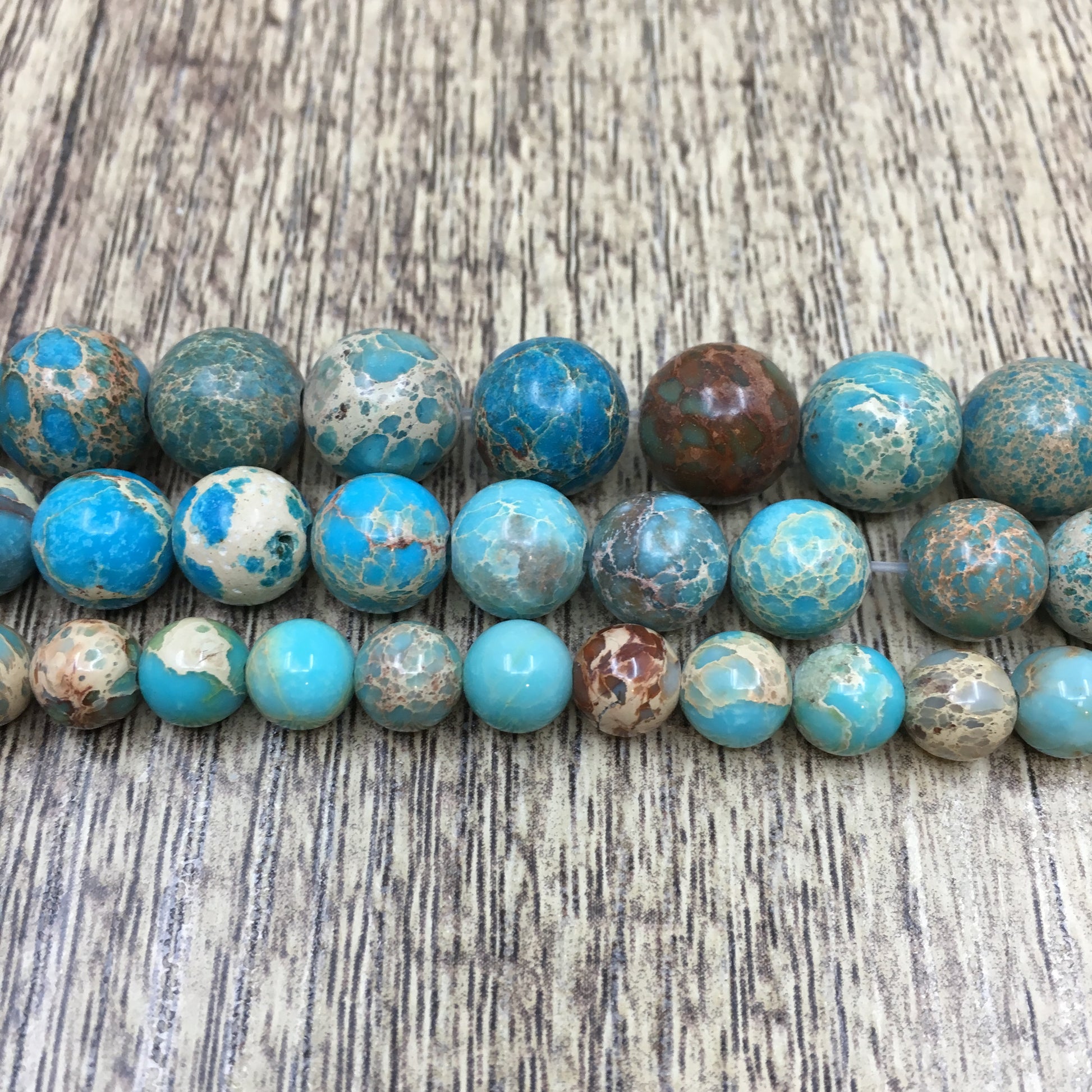 8mm Imperial Sediment Blue Bead | Bellaire Wholesale