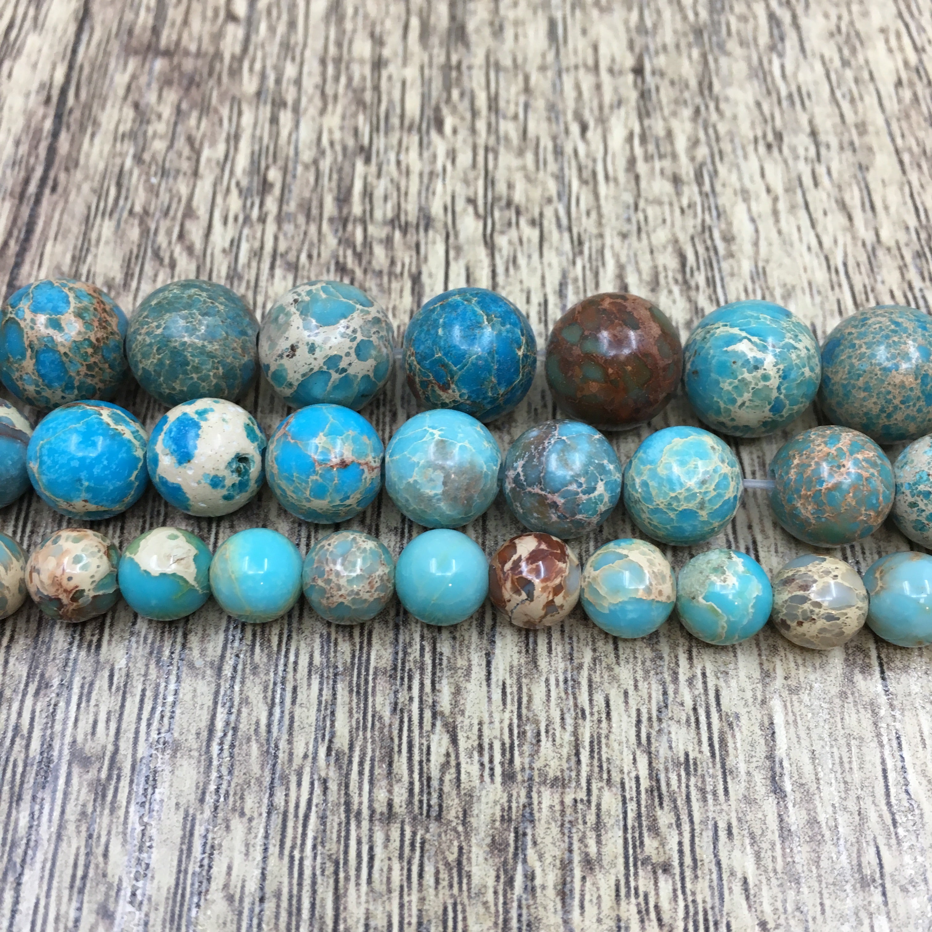 8mm Imperial Sediment Blue Bead | Bellaire Wholesale