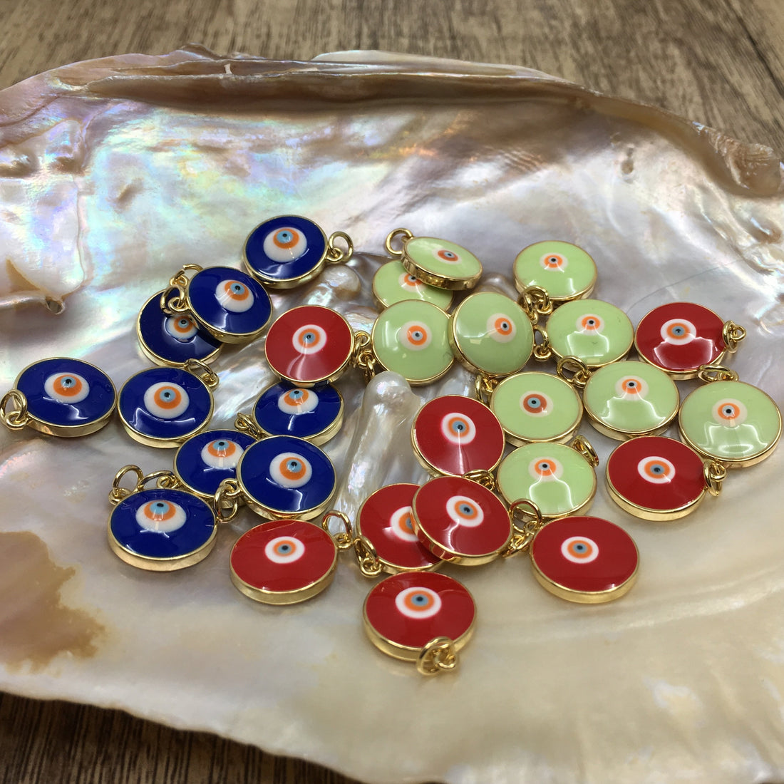 Red, Blue and Green Evil Eye Charm | Bellaire Wholesale