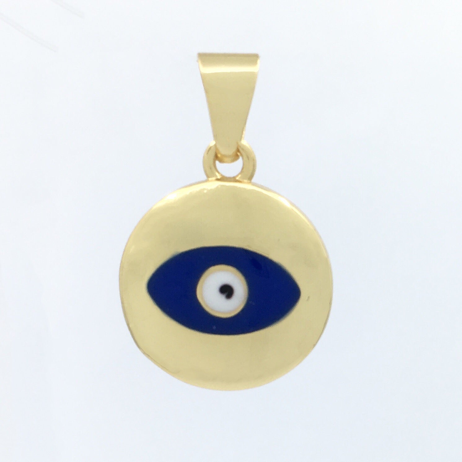 Gold Navy/White and White/Blue Silver Black Evil Eye Charm | Bellaire Wholesale