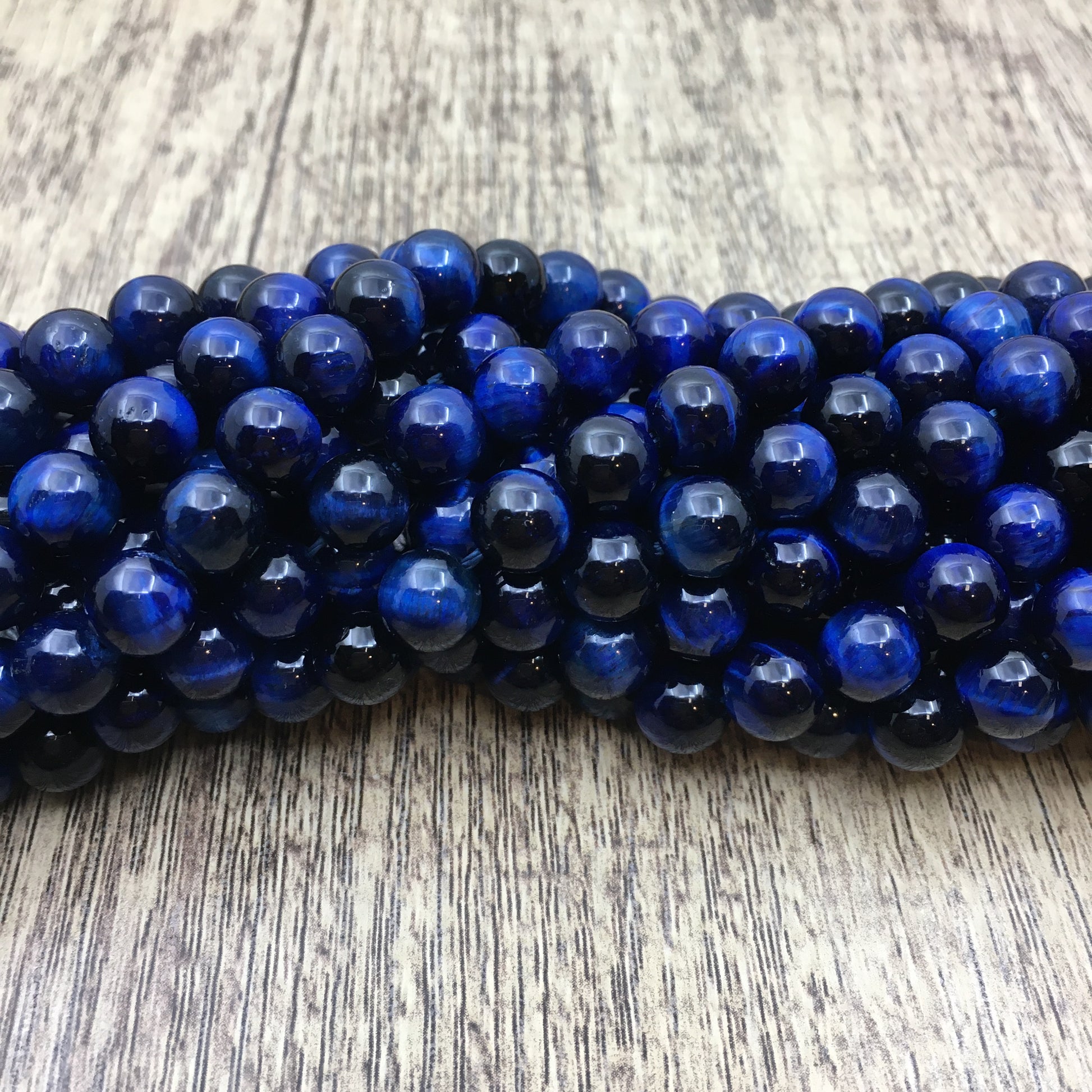 6mm Blue Tiger Eye Bead | Bellaire Wholesale