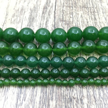 8mm Dark Green Jade Bead | Bellaire Wholesale