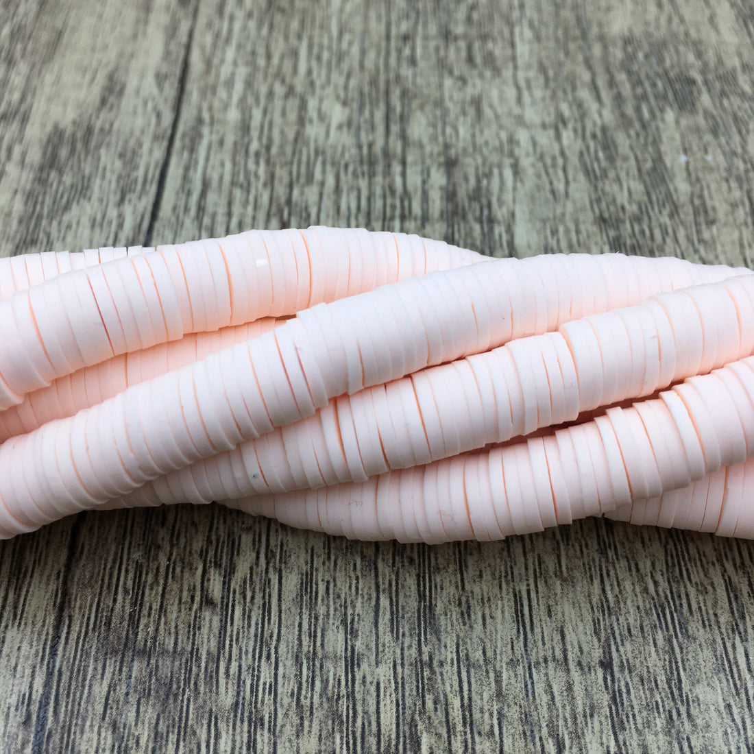 6mm Baby Pink Heishi Beads Wholesale | Bellaire Wholesale