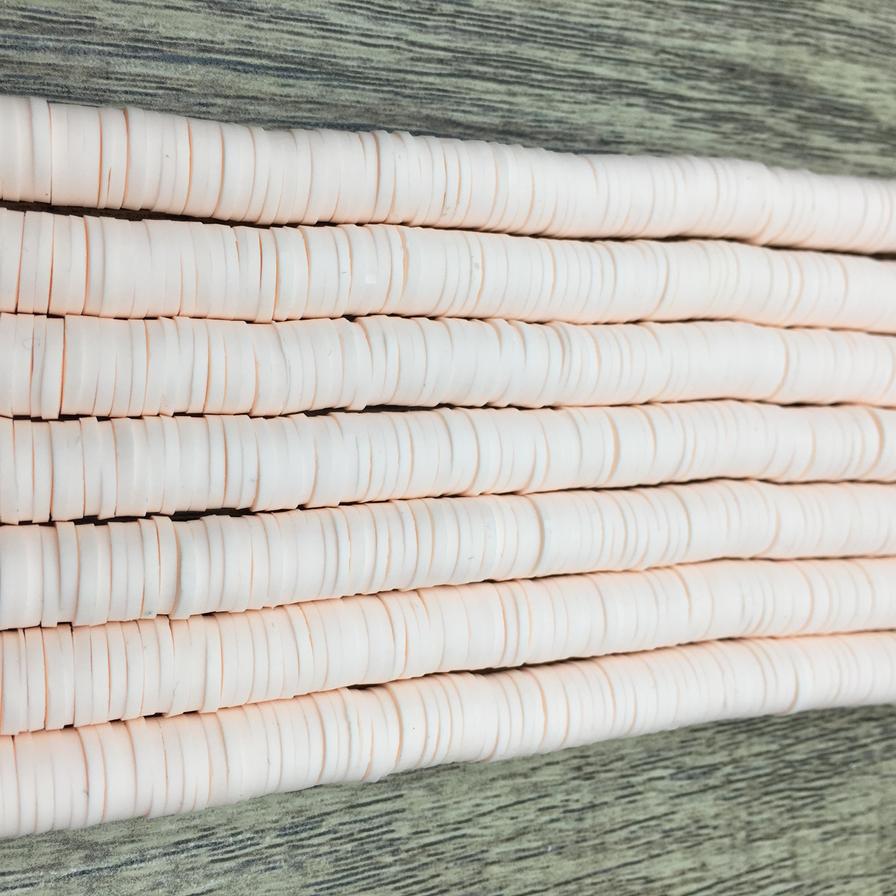 6mm Baby Pink Heishi Beads Wholesale | Bellaire Wholesale