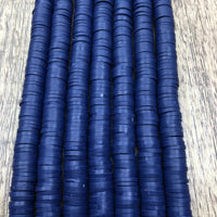 6mm Navy Blue Heishi Beads | Bellaire Wholesale