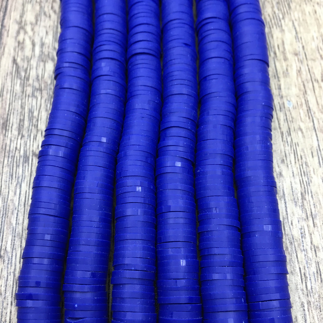 8mm Royal Blue Heishi Beads | Bellaire Wholesale