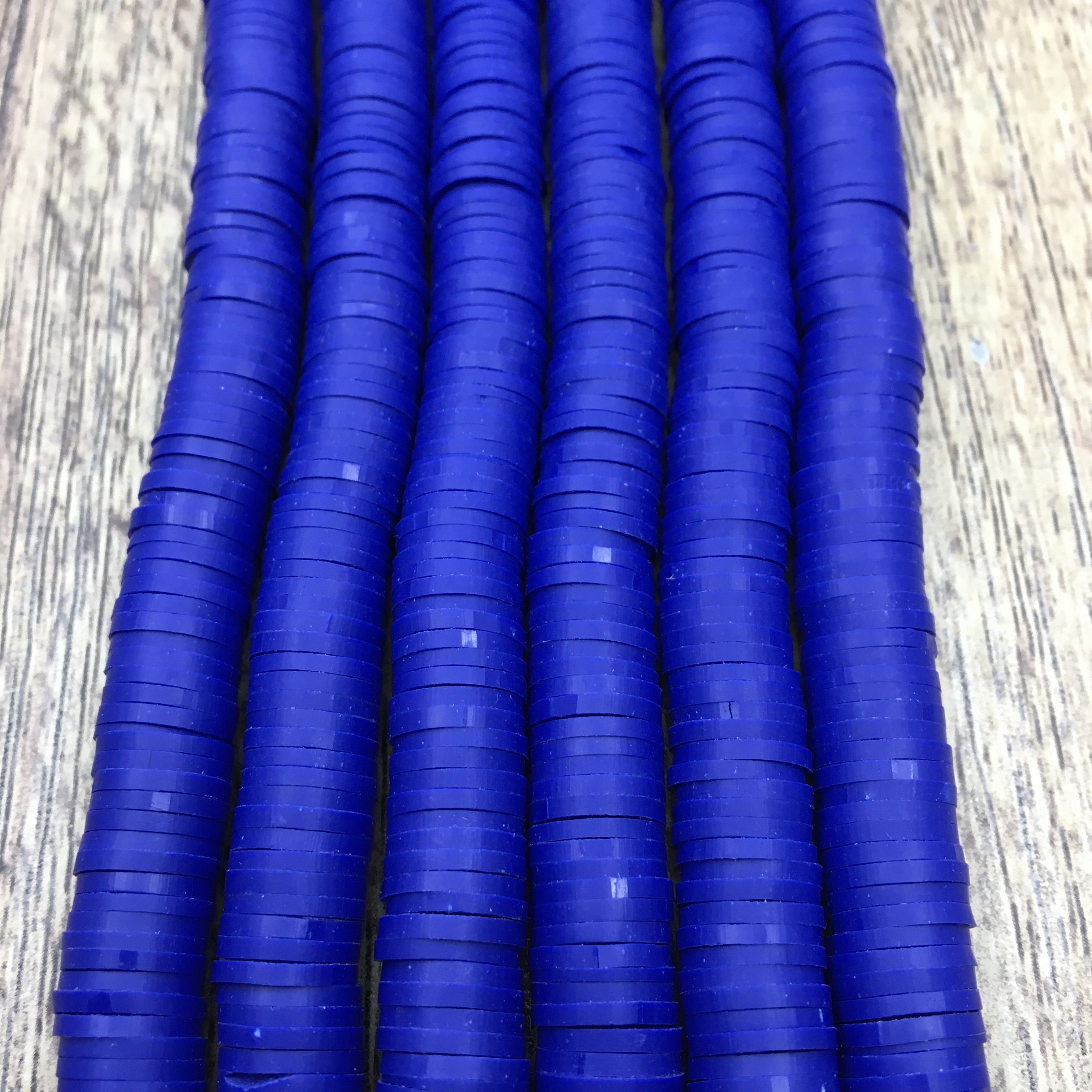 8mm Royal Blue Heishi Beads | Bellaire Wholesale