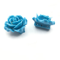 Blue Rose Resin Bead | Bellaire Wholesale