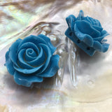 Blue Rose Resin Bead | Bellaire Wholesale