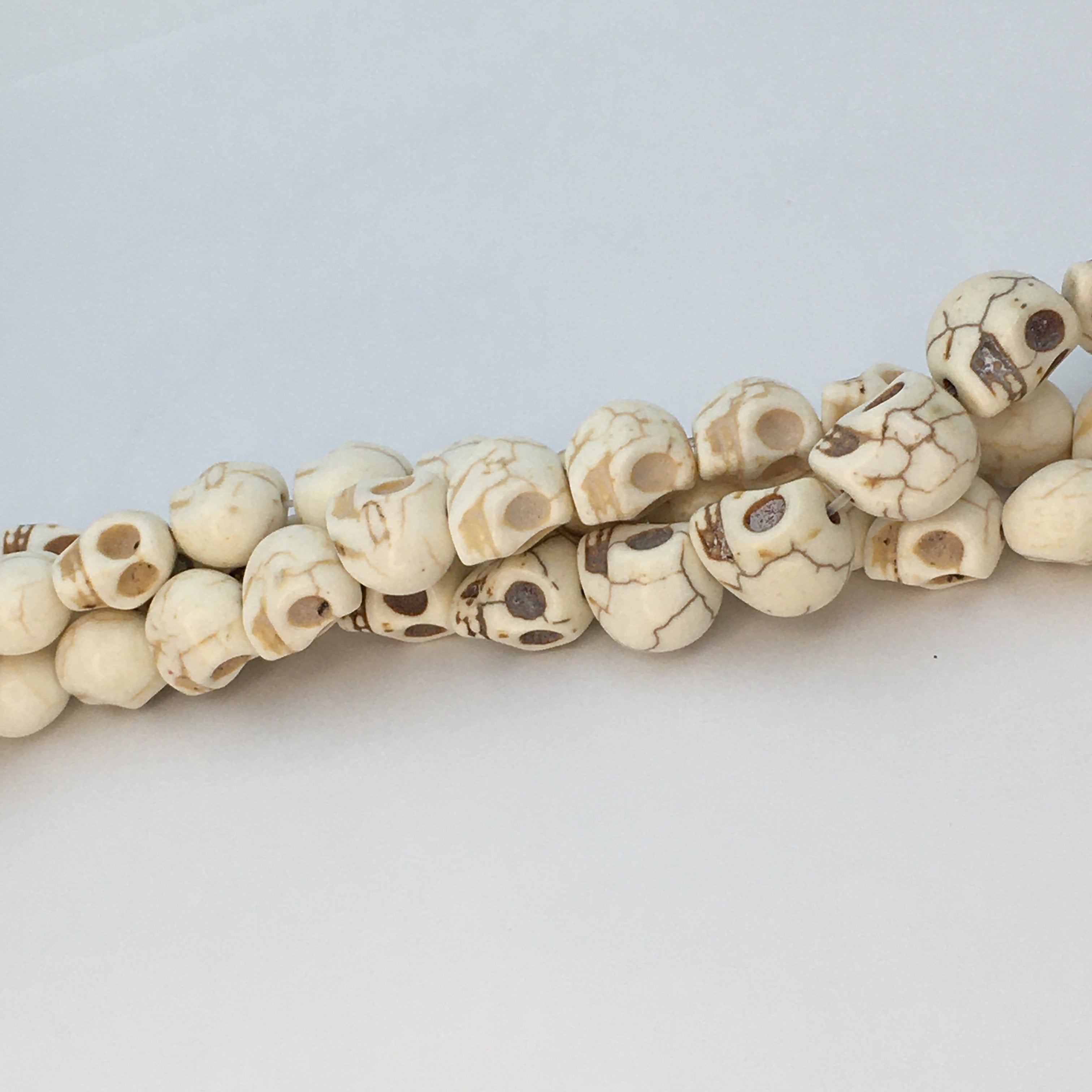 Howlite Skull Beads Yellow/Red/Pink/Ivory/Turquoise | Bellaire Wholesale