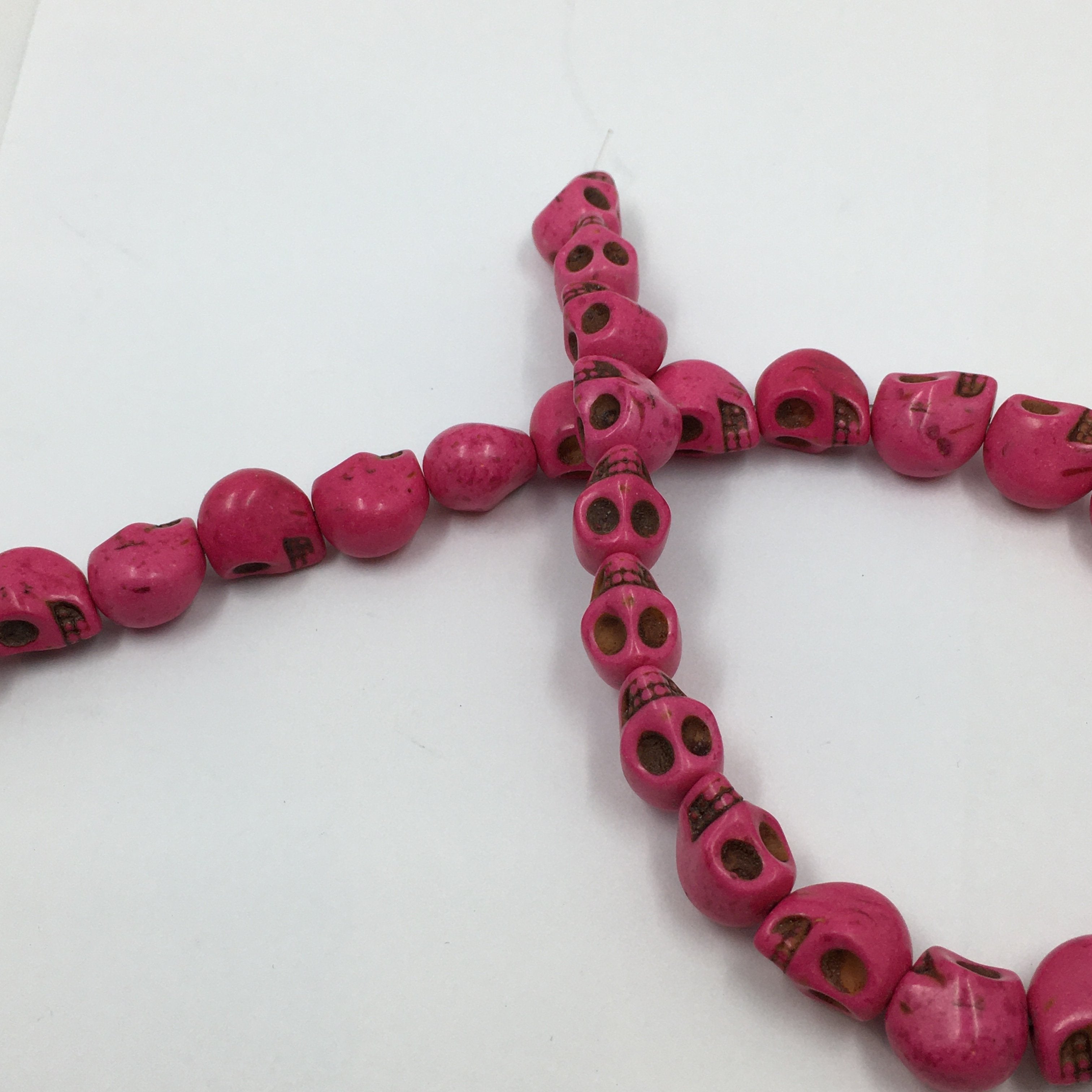 Howlite Skull Beads Yellow/Red/Pink/Ivory/Turquoise | Bellaire Wholesale