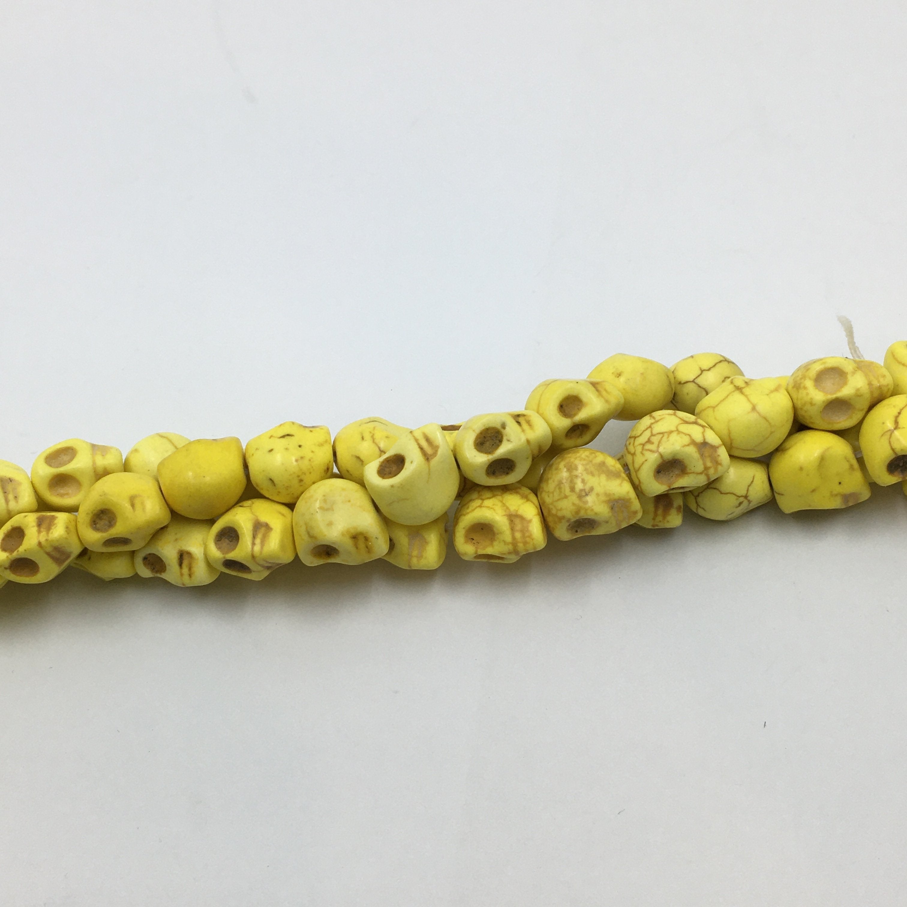 Howlite Skull Beads Yellow/Red/Pink/Ivory/Turquoise | Bellaire Wholesale