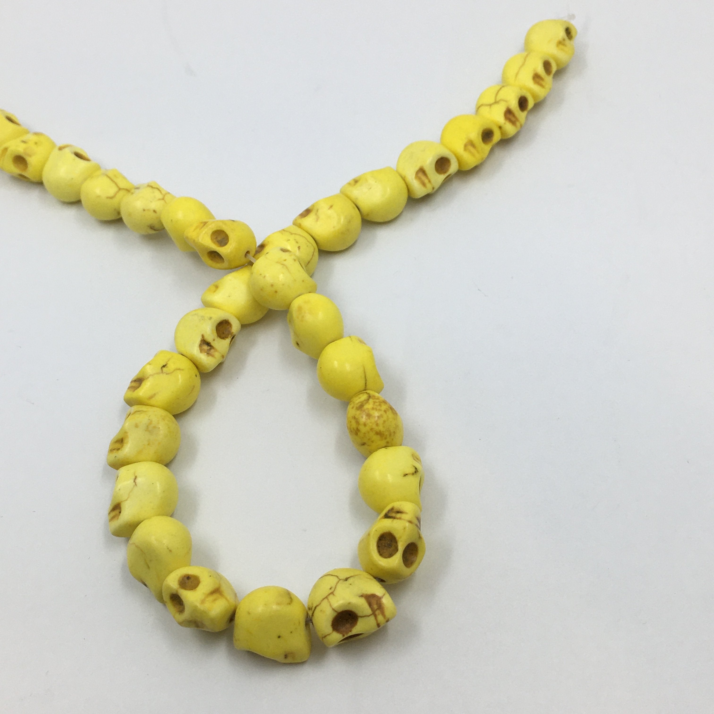 Howlite Skull Beads Yellow/Red/Pink/Ivory/Turquoise | Bellaire Wholesale