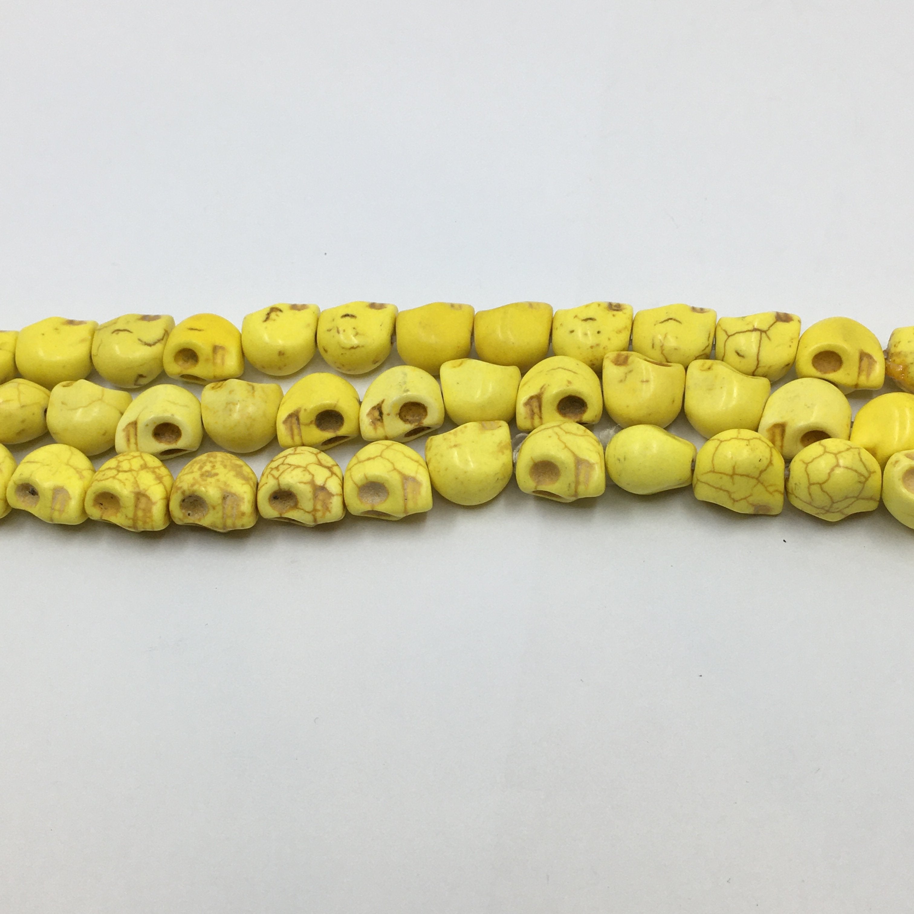 Howlite Skull Beads Yellow/Red/Pink/Ivory/Turquoise | Bellaire Wholesale