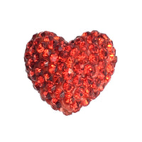 Shambhala Red disco heart bead | Bellaire Wholesale