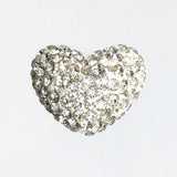 Shambhala Clear disco heart bead | Bellaire Wholesale