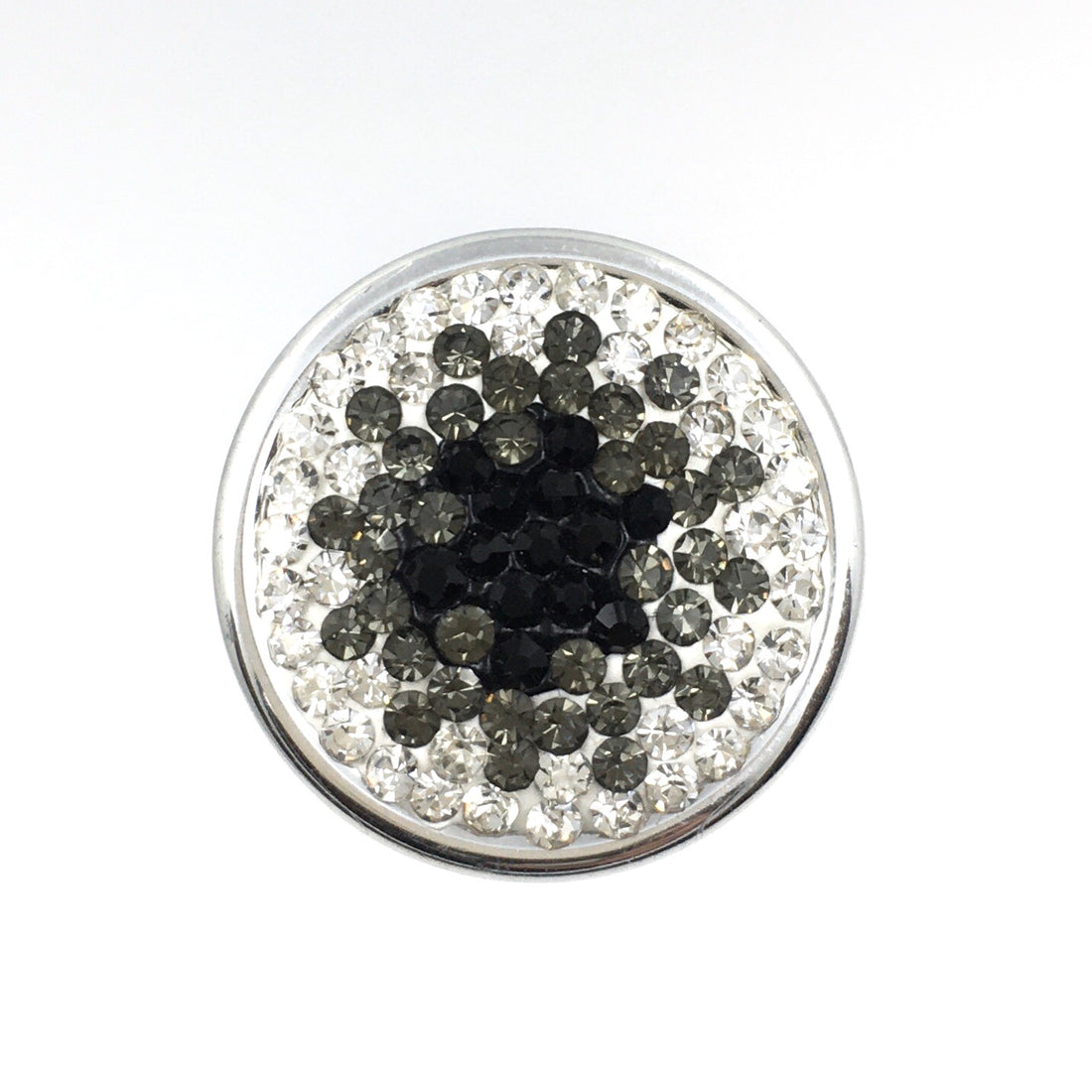 Shambhala Clear Black disco heart bead | Bellaire Wholesale