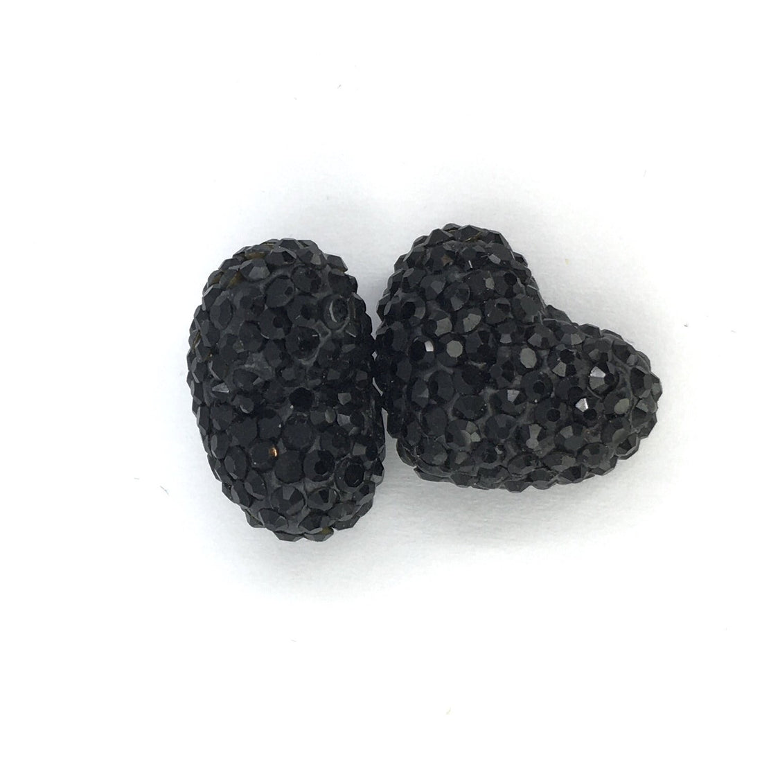 Shambhala Black disco heart bead | Bellaire Wholesale