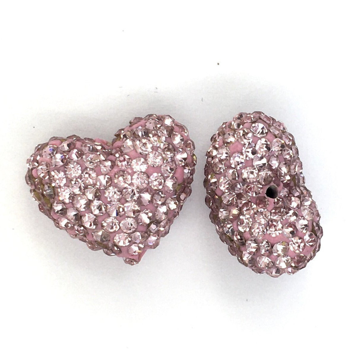 Shambhala Pink disco heart bead | Bellaire Wholesale