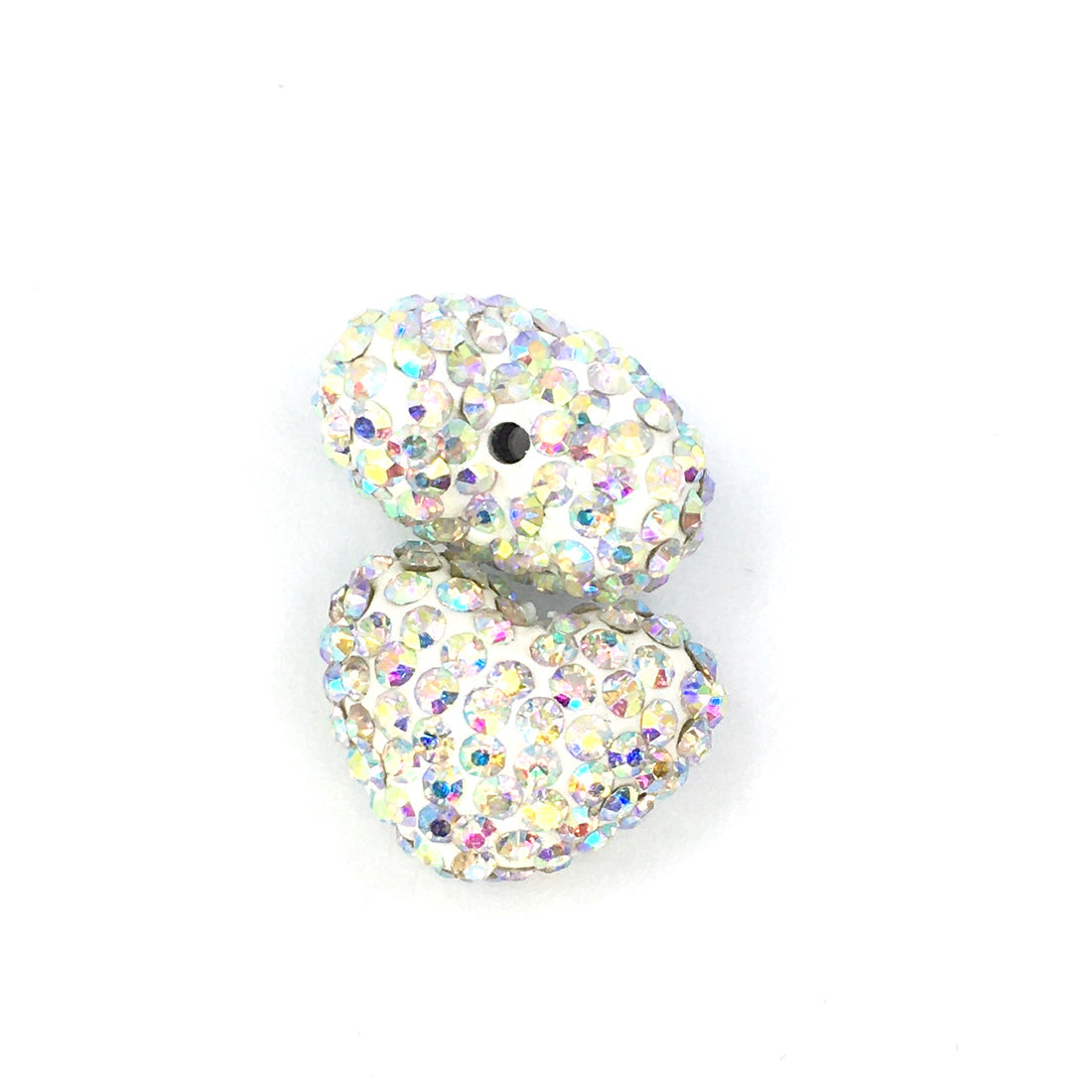Shambhala AB disco heart bead | Bellaire Wholesale