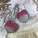Shambhala Clear Pink disco heart bead | Bellaire Wholesale