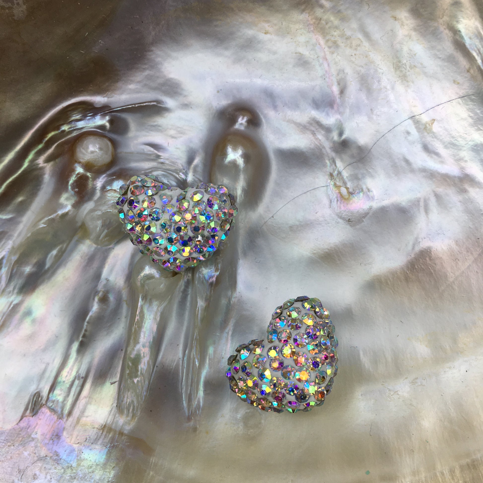 Shambhala AB disco heart bead | Bellaire Wholesale