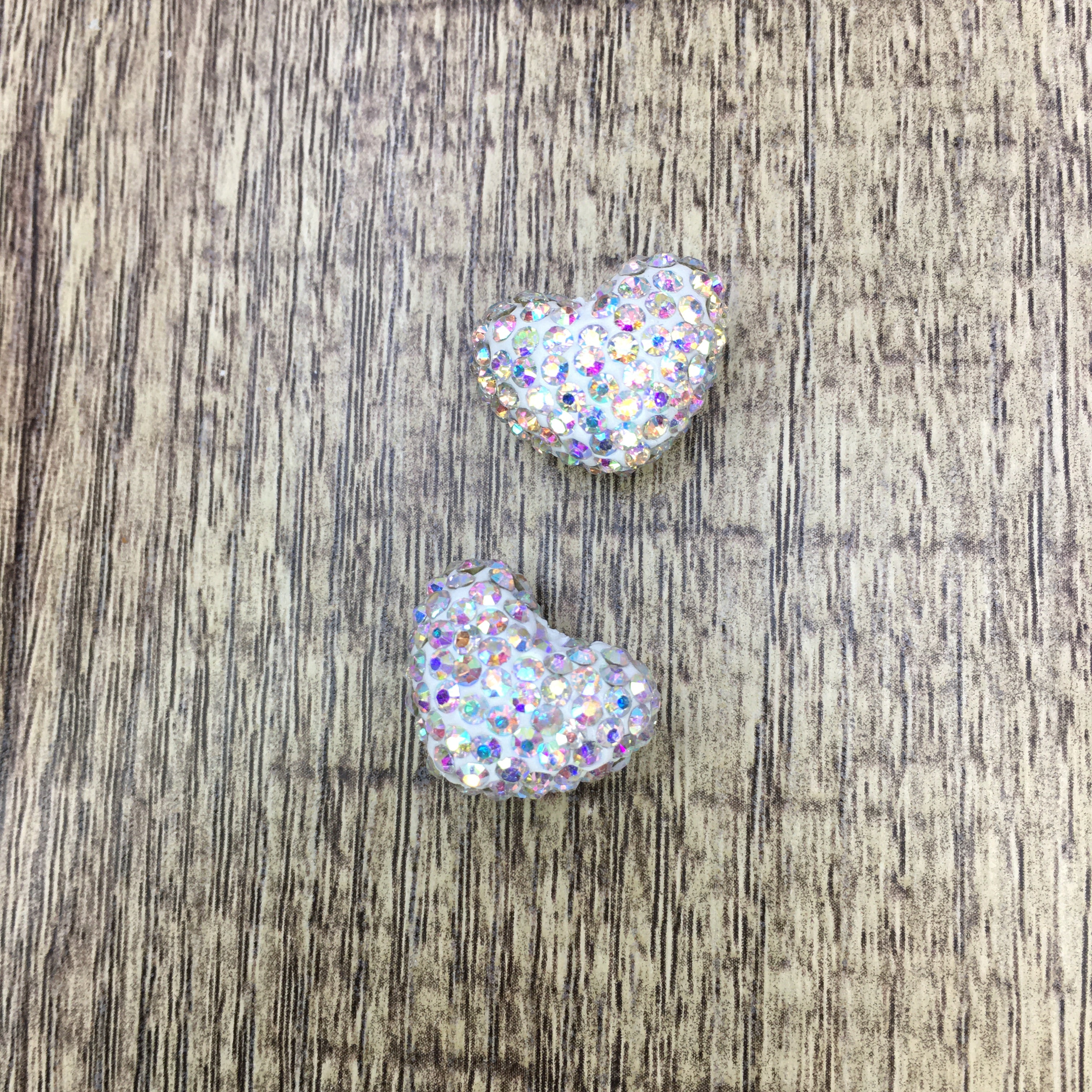 Shambhala AB disco heart bead | Bellaire Wholesale