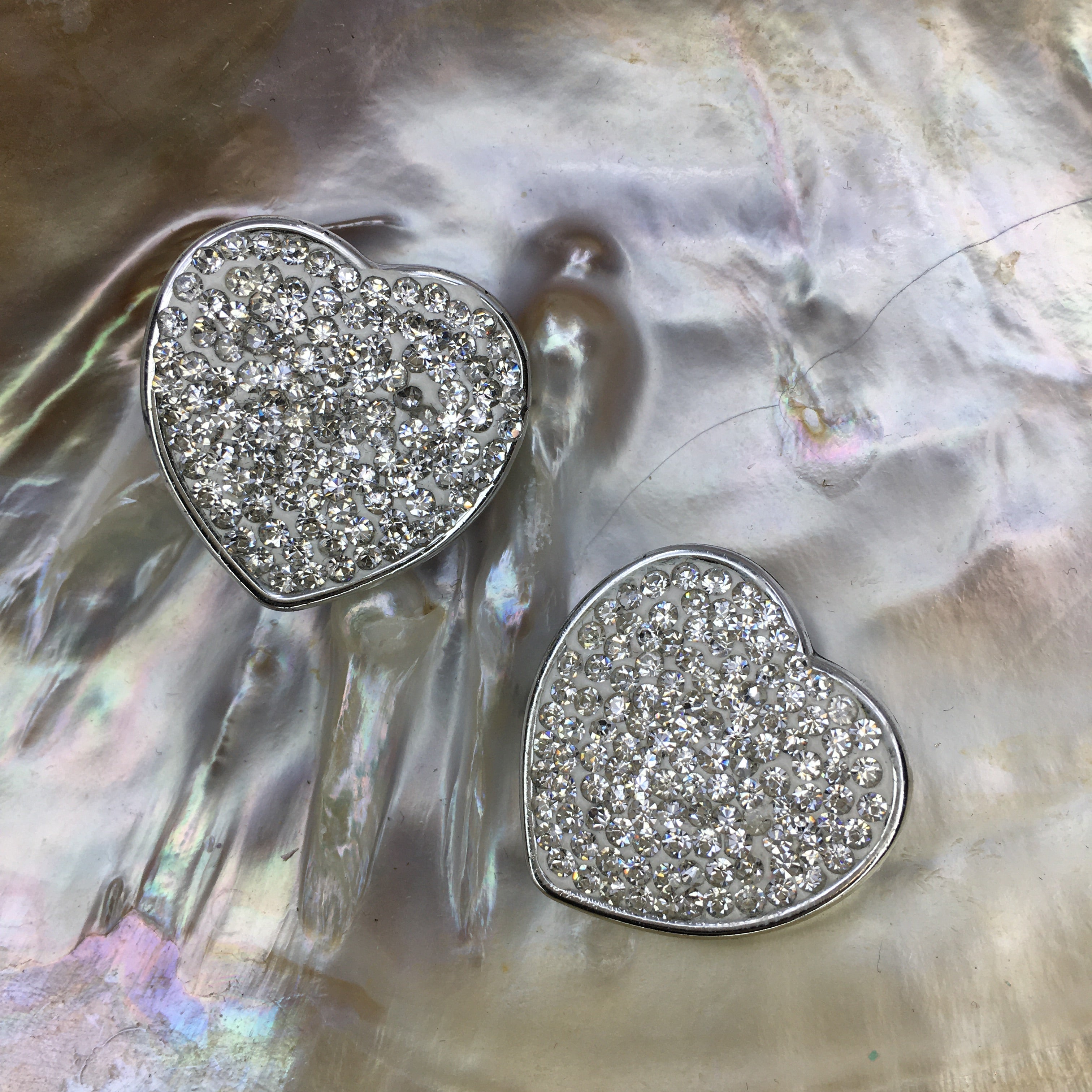 Shamballa Clear disco heart bead | Bellaire Wholesale