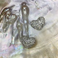 Shambhala Clear disco heart bead | Bellaire Wholesale