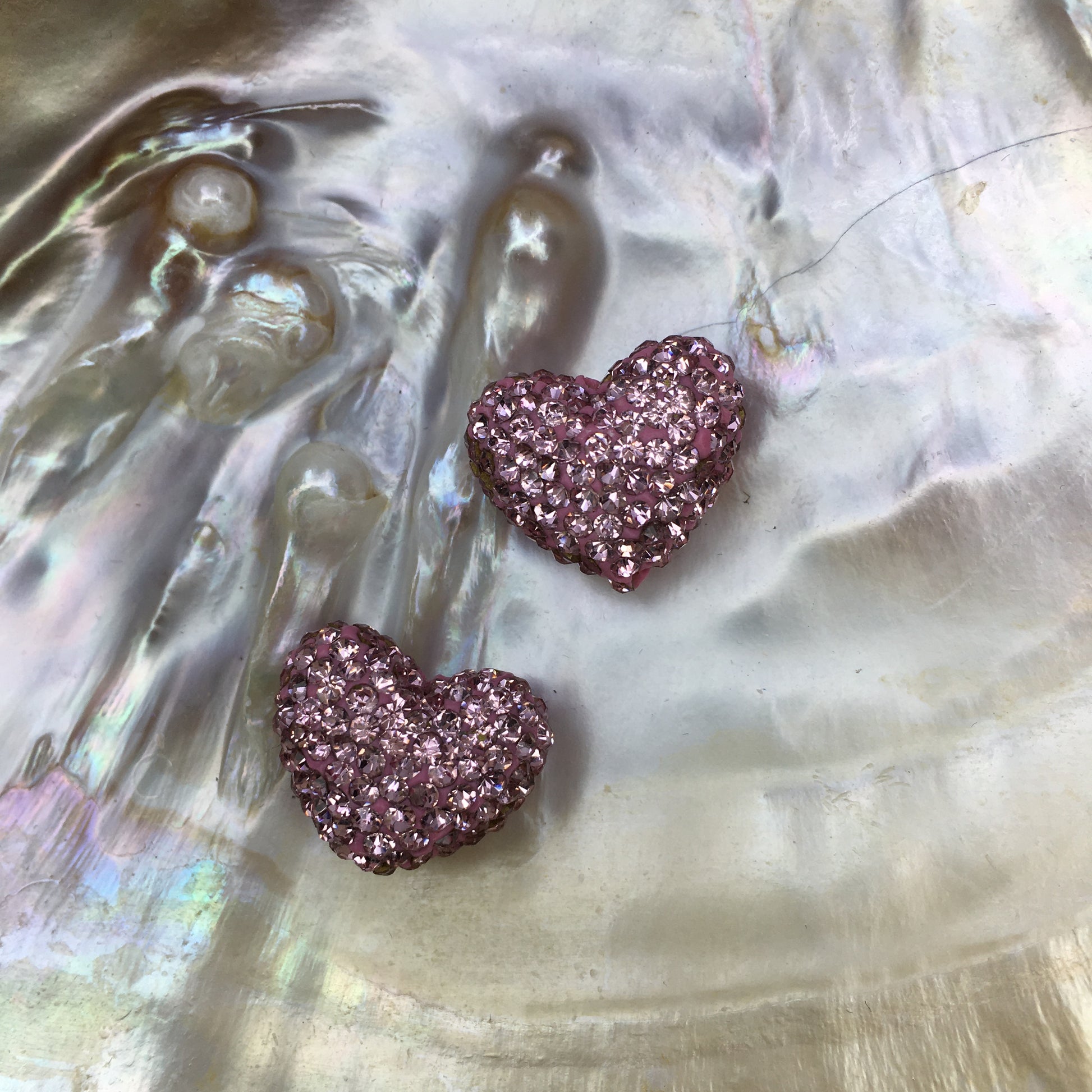 Shambhala Pink disco heart bead | Bellaire Wholesale
