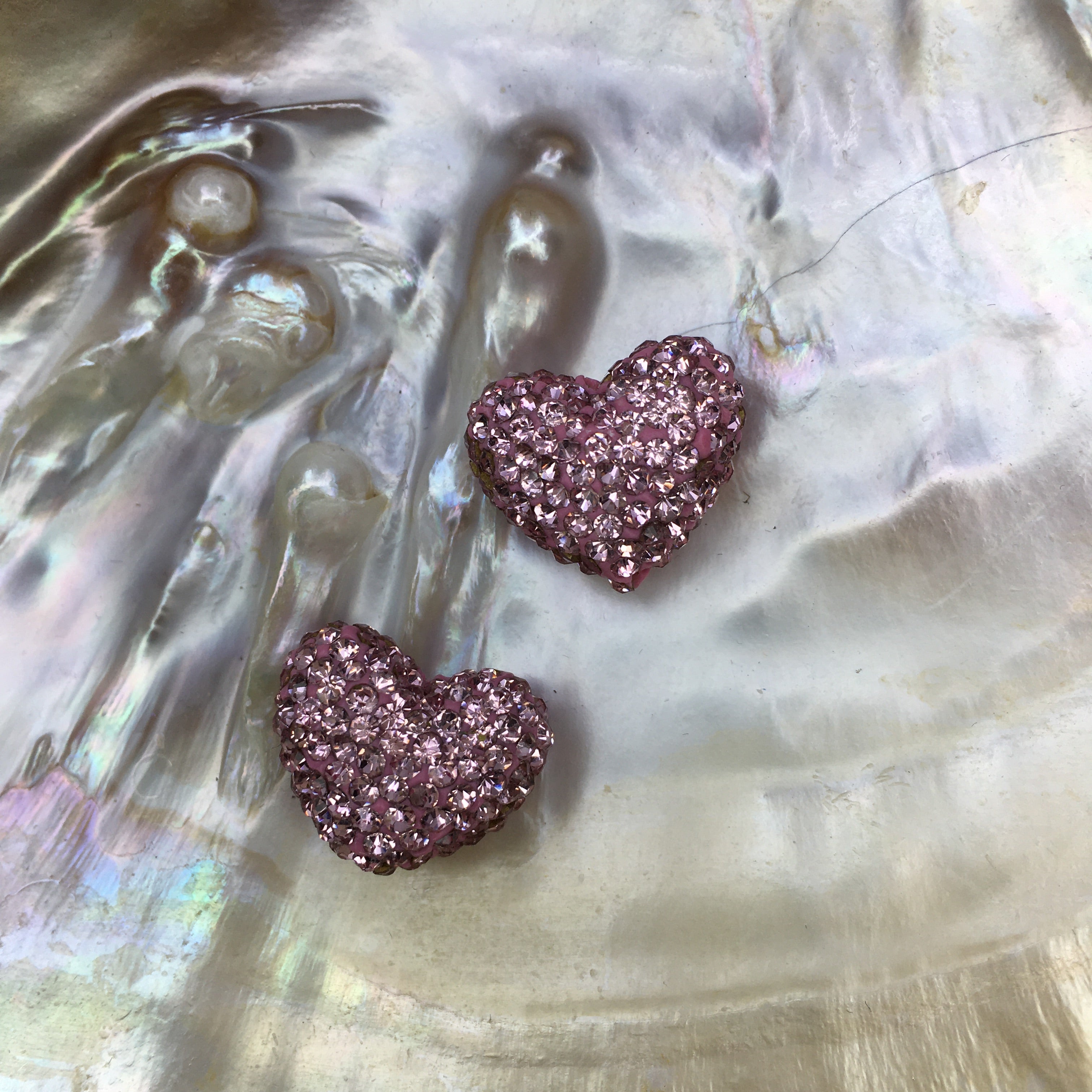 Shambhala Pink disco heart bead | Bellaire Wholesale