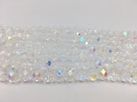 6mm Clear Faceted Rondelle Glass Bead | Bellaire Wholesale