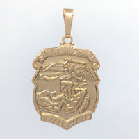 Saint Michael Oval Carved Charm | Bellaire Wholesale