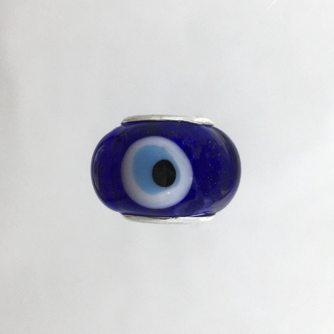 Dark Blue Alloy Evil Eye Bead | Bellaire Wholesale