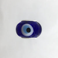 Dark Blue Alloy Evil Eye Bead | Bellaire Wholesale