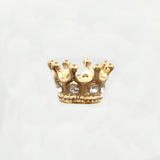 Gold Rhinestone Crown Bead | Bellaire Wholesale