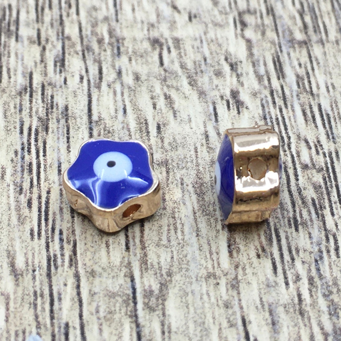 Alloy Beads Navy Evil Eye Star Beads | Bellaire Wholesale