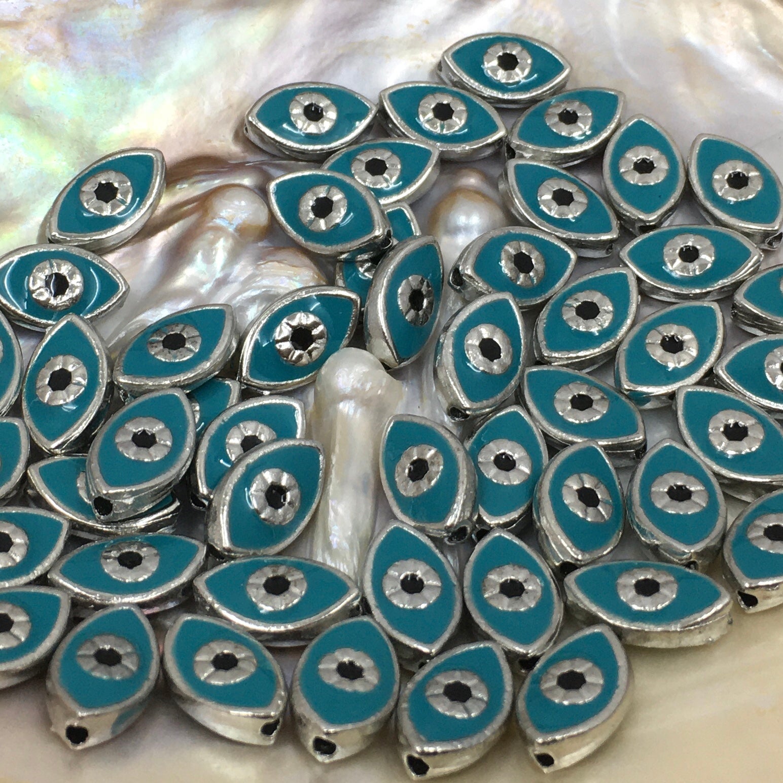 Navy / Turquoise Blue Evil Eye Bead | Bellaire Wholesale