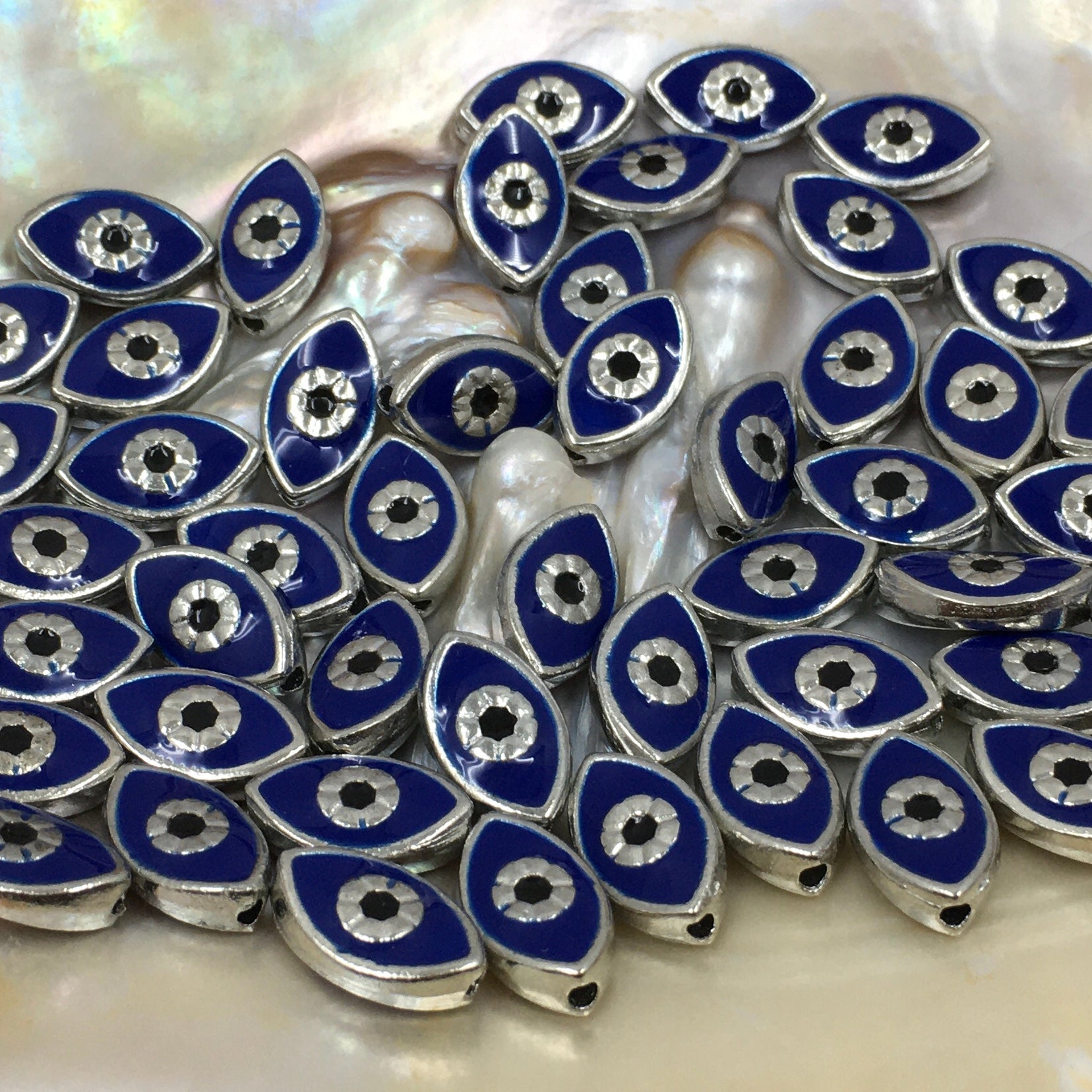Navy / Turquoise Blue Evil Eye Bead | Bellaire Wholesale