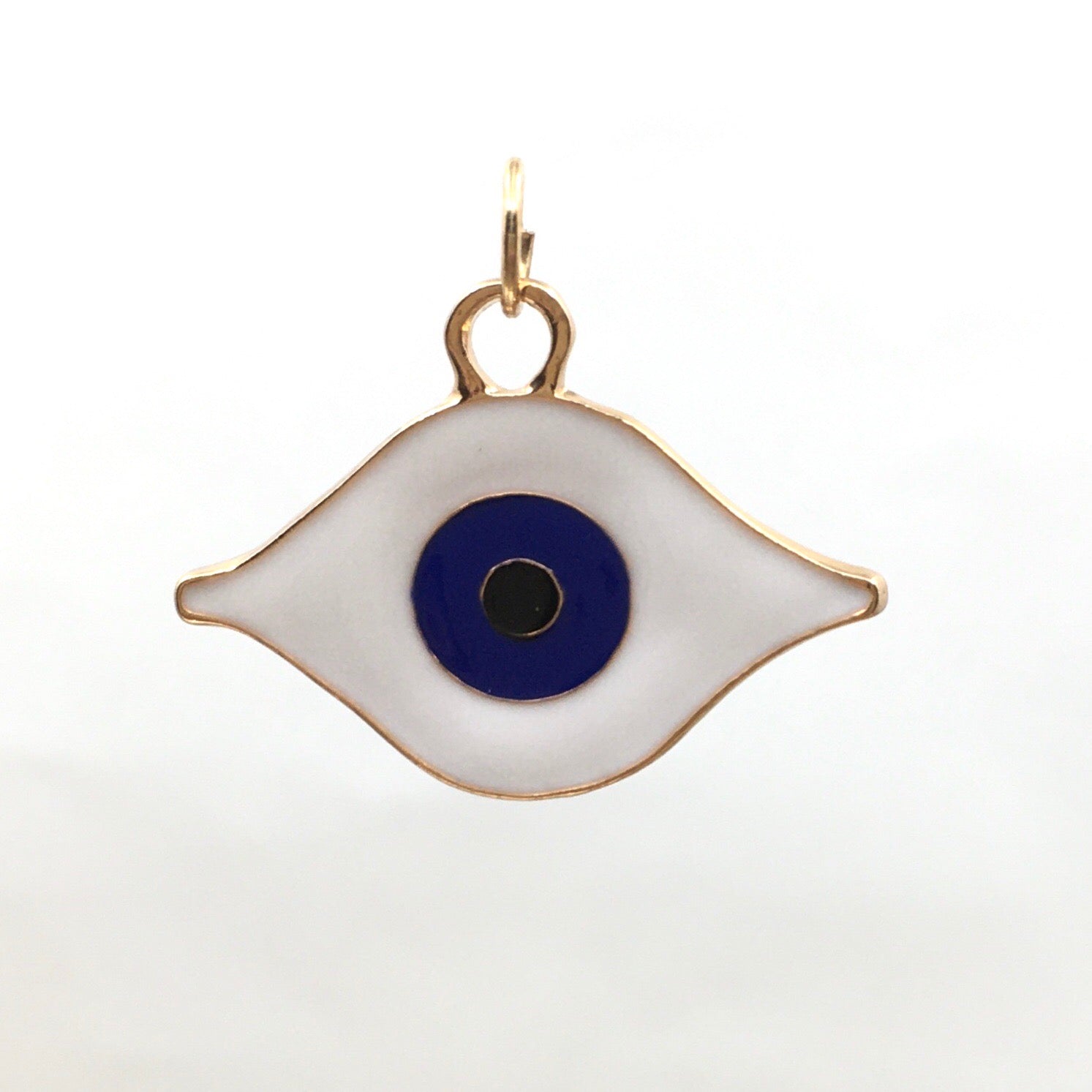 Navy Blue and White Evil Eye Charm | Bellaire Wholesale