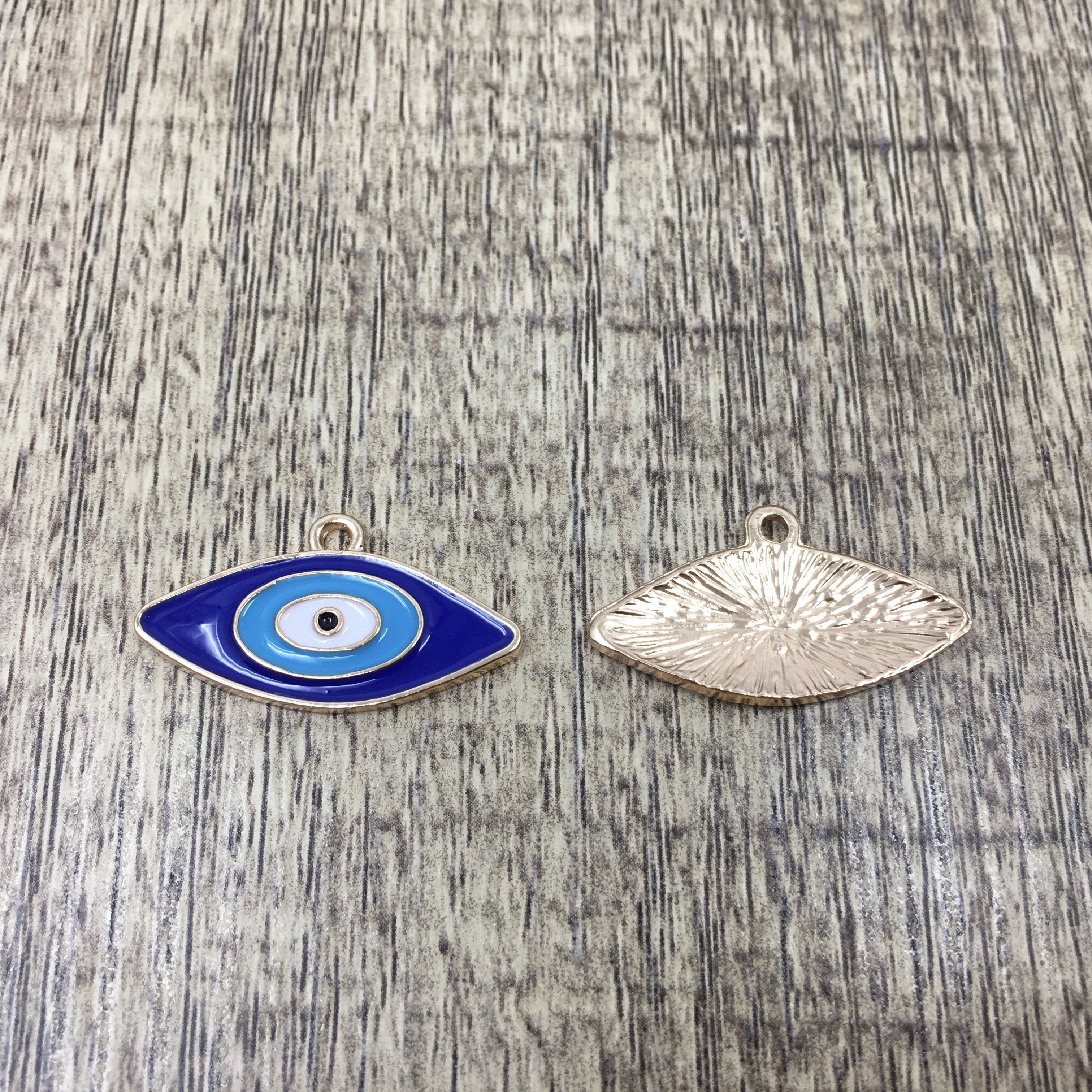 Navy Blue and Turquoise Evil Eye Charm | Bellaire Wholesale