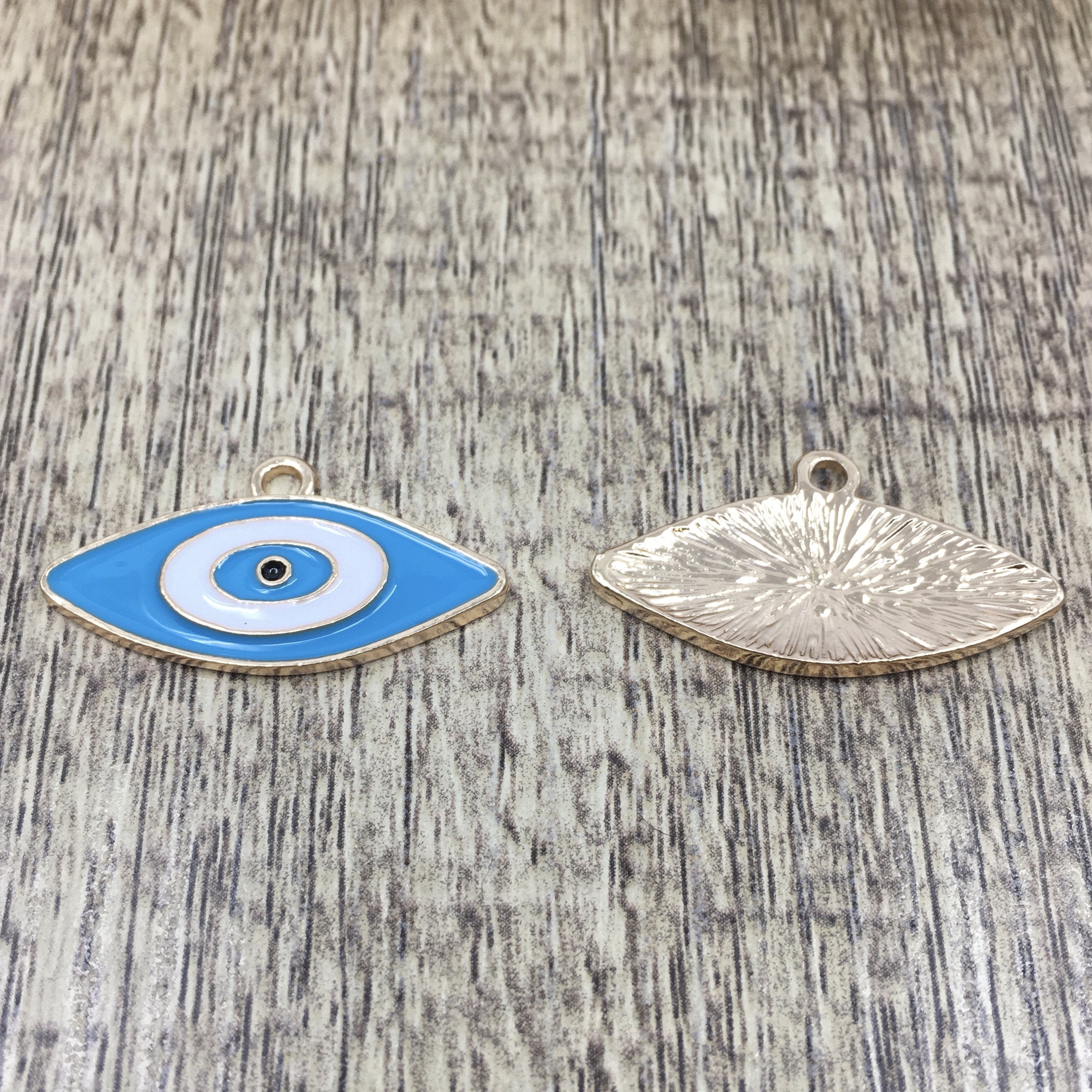 Navy Blue and Turquoise Evil Eye Charm | Bellaire Wholesale