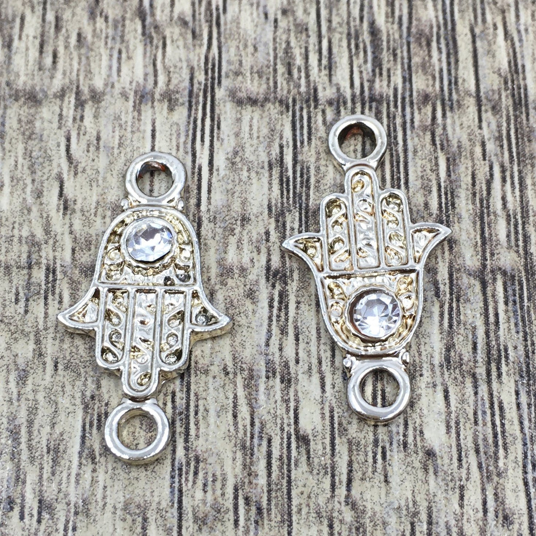 Alloy Connector, Gold Hamsa Connector | Bellaire Wholesale