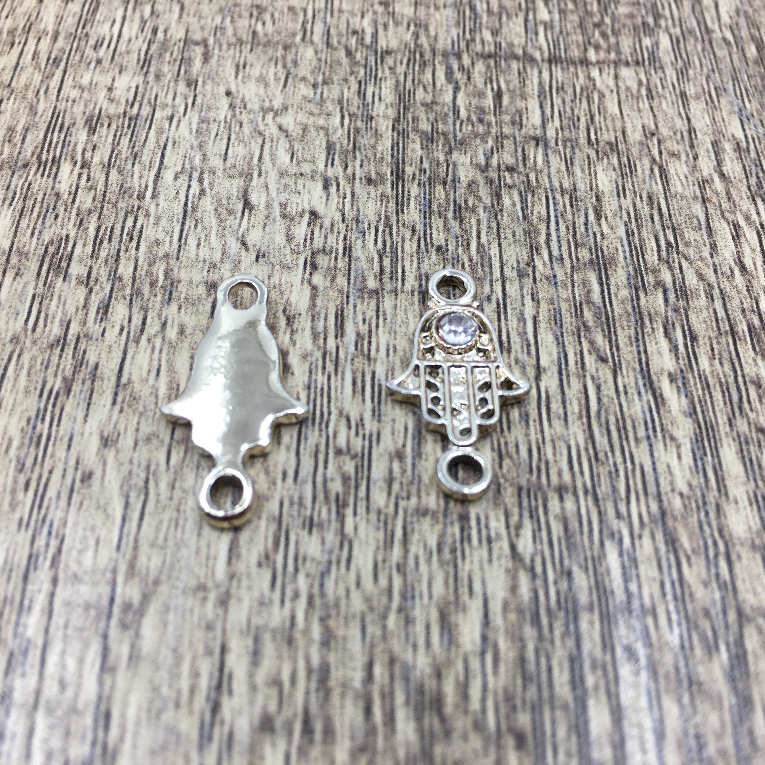 Alloy Connector, Gold Hamsa Connector | Bellaire Wholesale