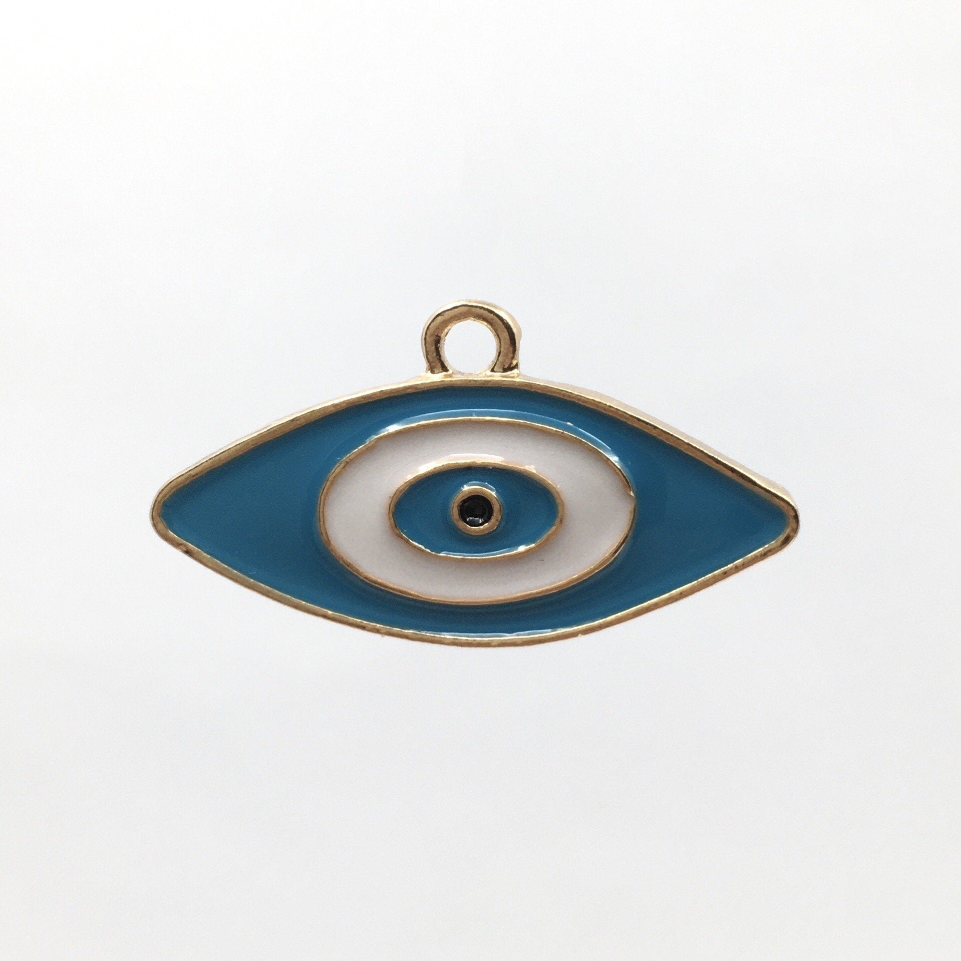 Navy Blue and Turquoise Evil Eye Charm | Bellaire Wholesale