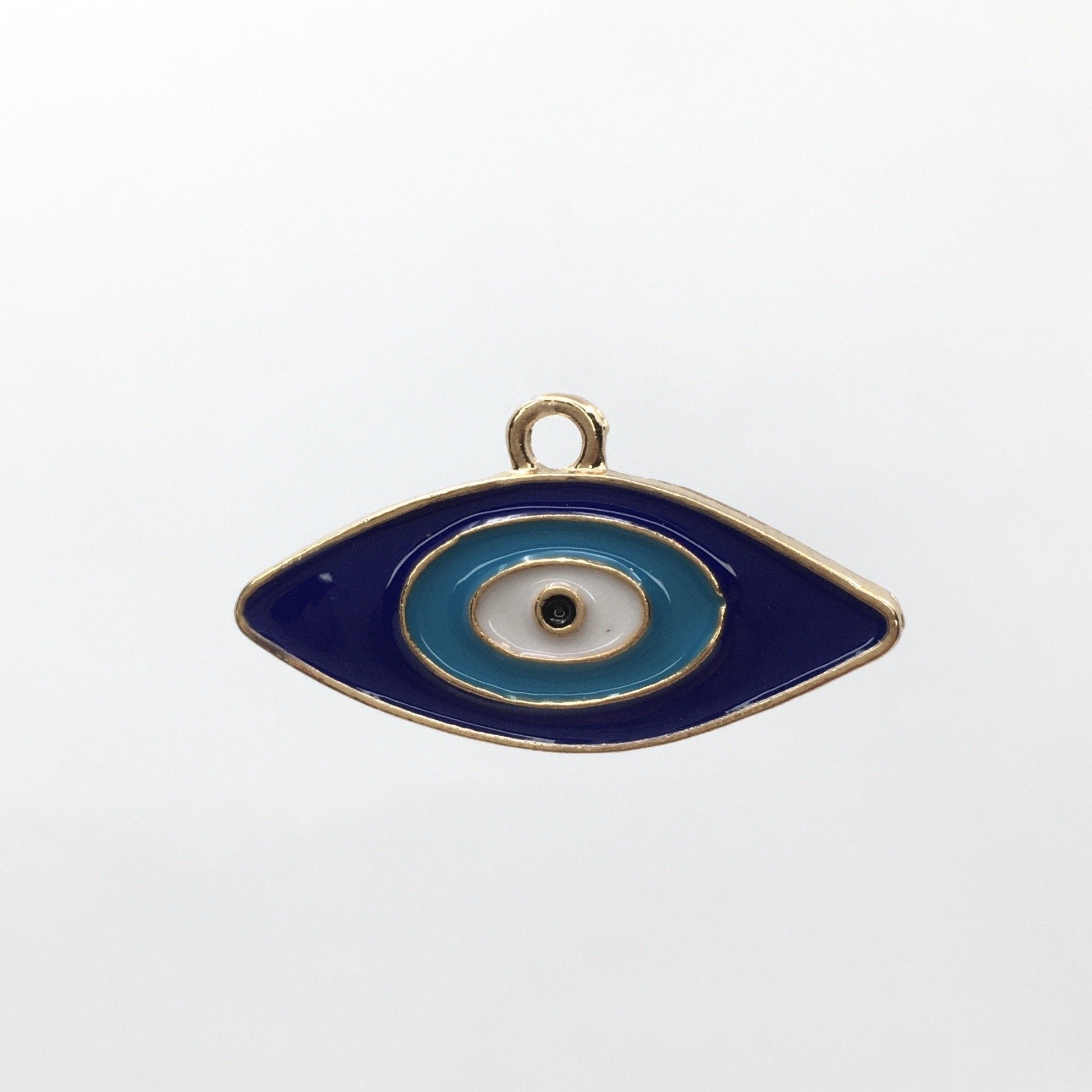 Navy Blue and Turquoise Evil Eye Charm | Bellaire Wholesale